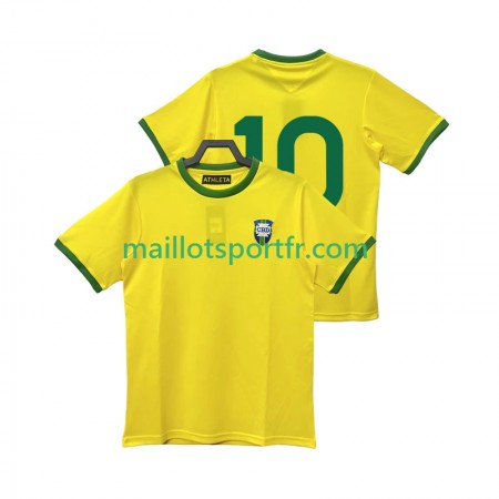 Maillot de Foot Brésil 10 1970 Retro Domicile Maillot de Foot Brésil 10 1970 Retro Domicile